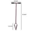 Agro Post Hole Hand Auger Earth Hole Digger Heavy Duty Drilling Machine with Handle Grip Garden Auger Drill Rapid Planter Fence Post Manual Digging Soil Auger for Planting Trees
